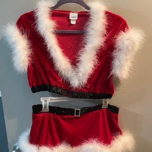 Fredericks of Hollywood 2 piece Christmas lingerie set